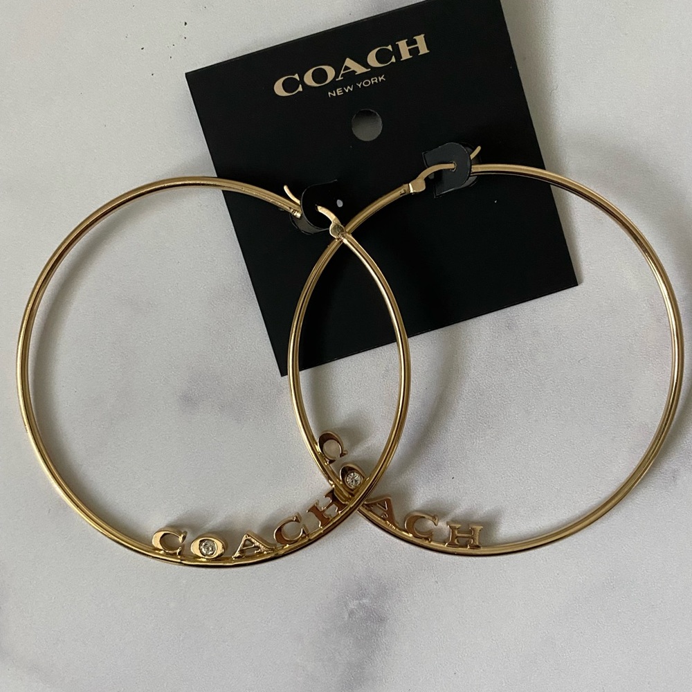 Coach Large Hoop Earrings